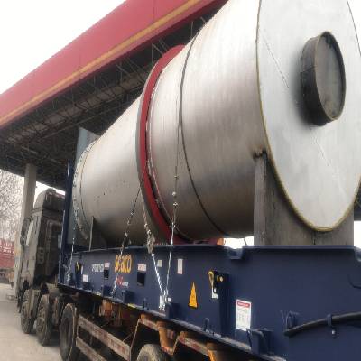 Activated carbon kiln project loading for customers.