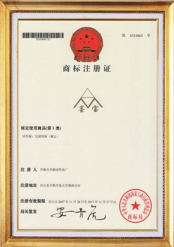 Brand - Trademark Certificate